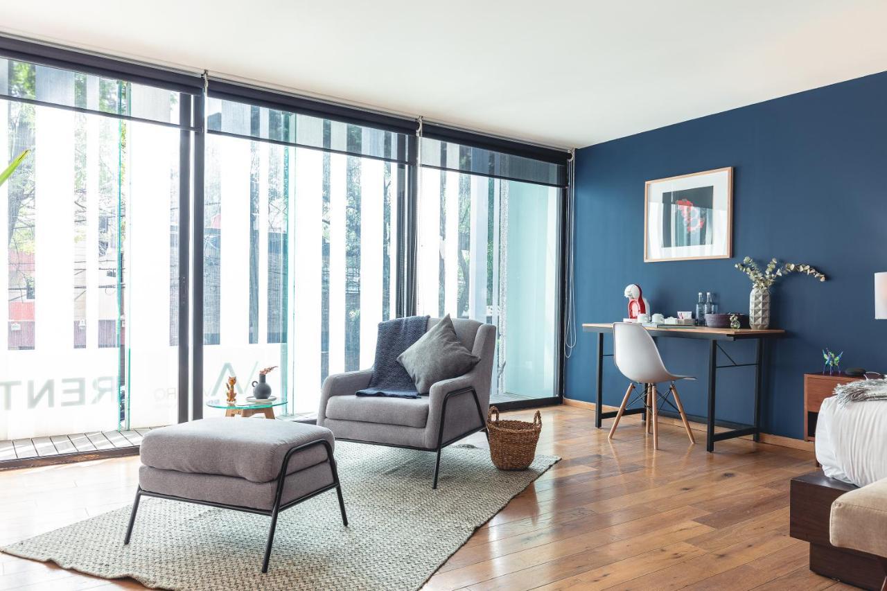 Casai Bright Designer Studio With Balcony In Polanco Ciudad de México Exteriér fotografie