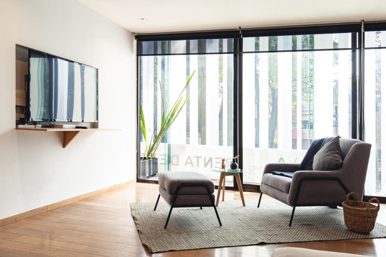 Casai Bright Designer Studio With Balcony In Polanco Ciudad de México Pokoj fotografie